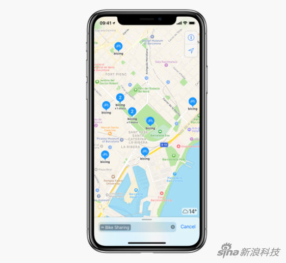 苹果地图在全球179个城市加入共享单车服务